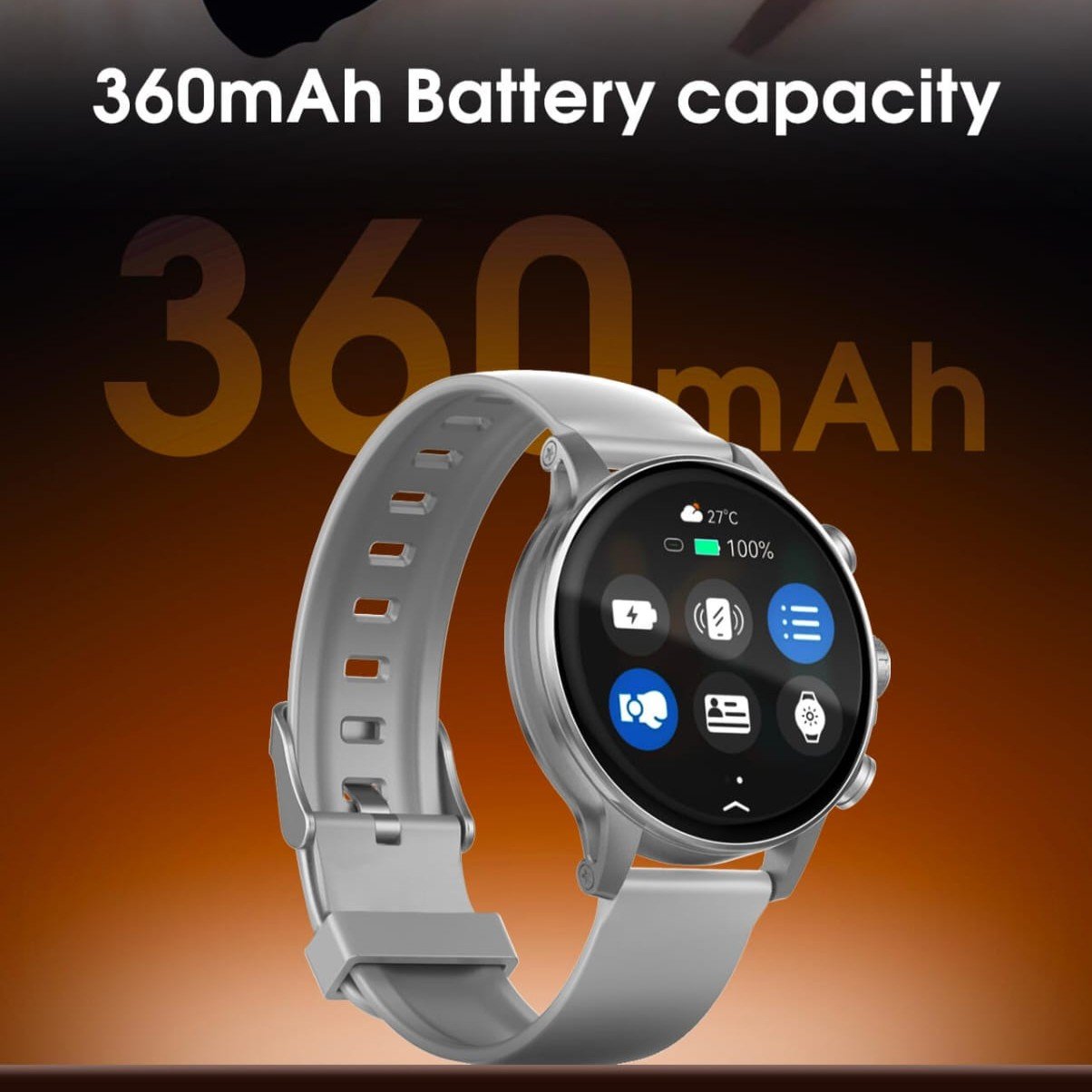 LDNIO SW01 Smart Watch | 1.58" Round Touch Screen | 1GB Memory | Bluetooth Calling | 24H Sleep Monitoring | 100+ Sports Modes | 14 Day Battery | For Android & iOS